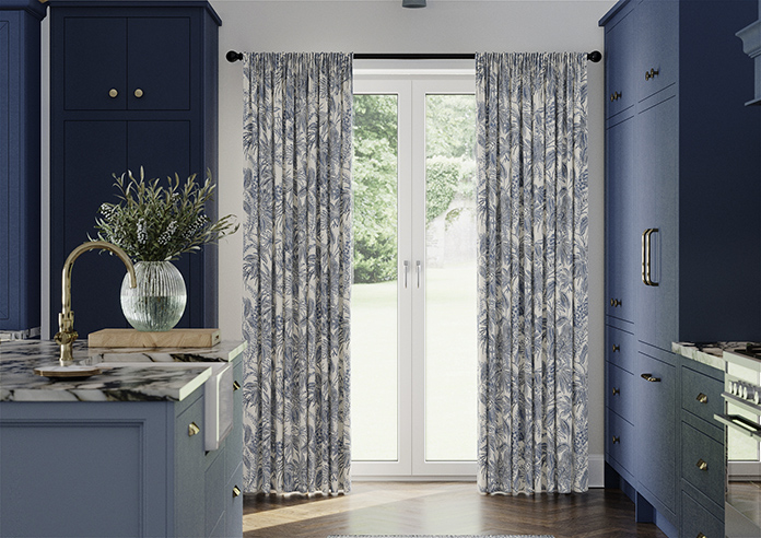 Maui, Indigo - Made to Measure Curtains - Image 3